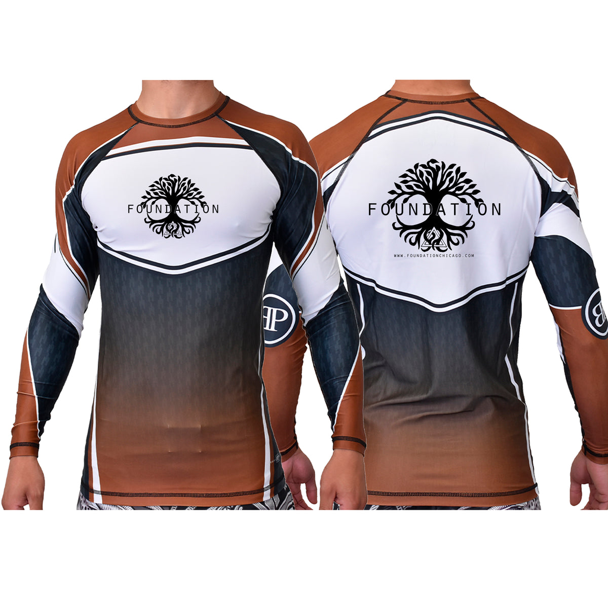 Foundation Chicago Academy Ranked Long Sleeve Rash Guards #8005