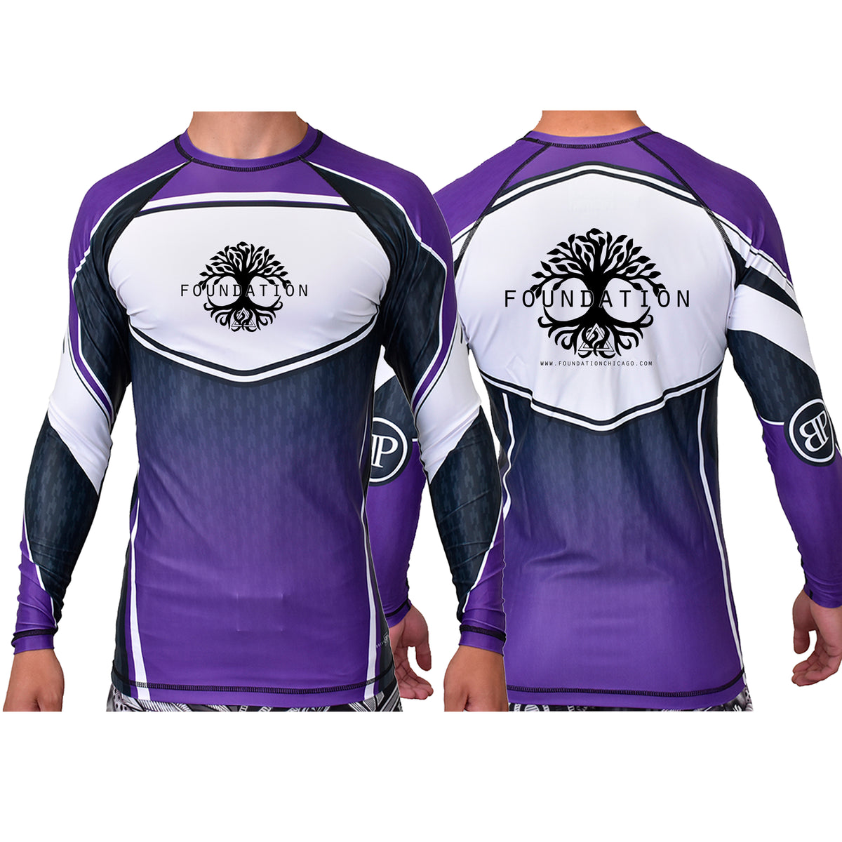 Foundation Chicago Academy Ranked Long Sleeve Rash Guards #8005
