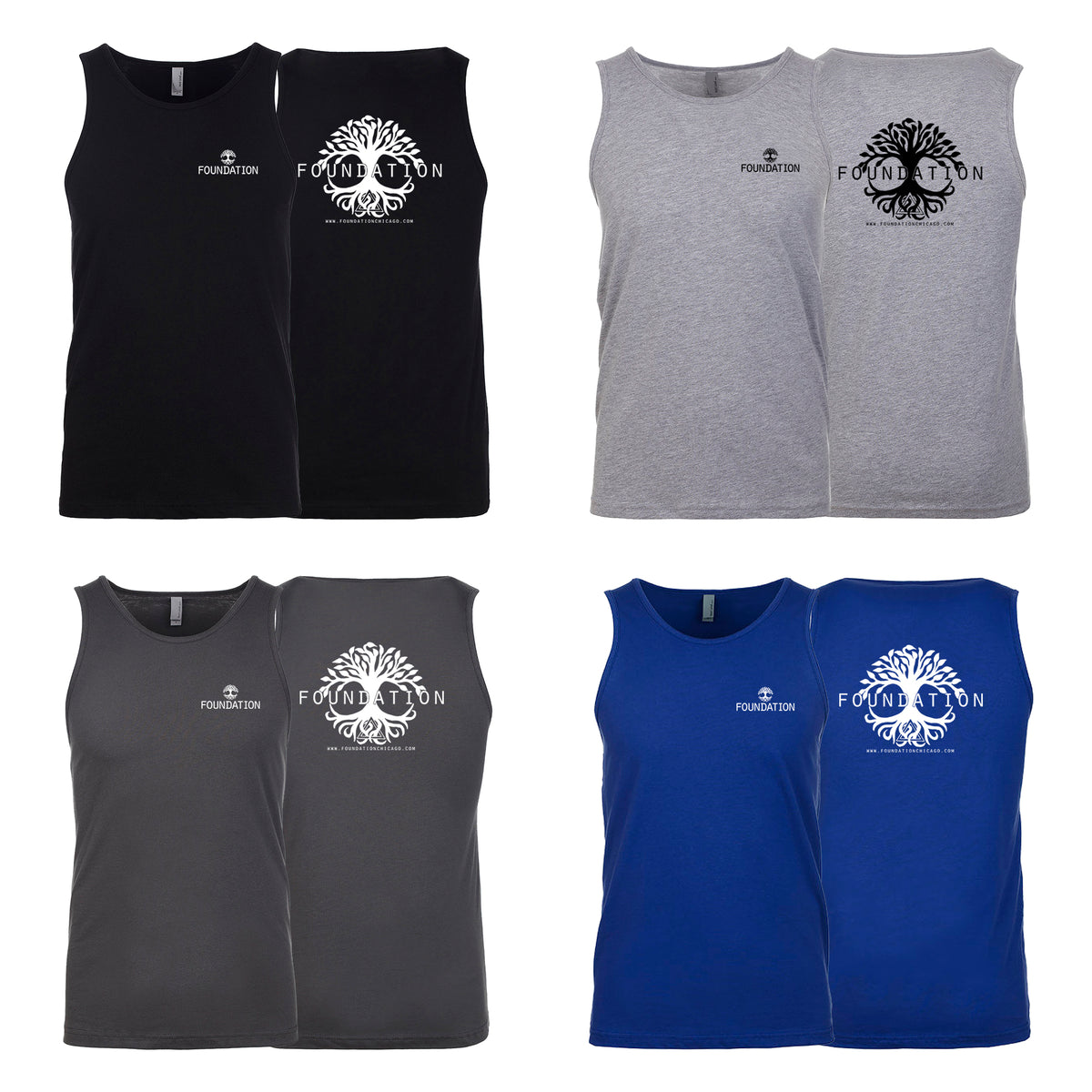Foundation Chicago Next Level Tank Tops #8005 A