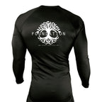 Foundation Chicago All Black Custom Rash Guards Long Sleeves #8005