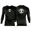 Foundation Chicago All Black Custom Rash Guards Long Sleeves #8005