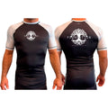 Foundation Chicago All Black Ranked Short Sleeve Rash Guards #8005