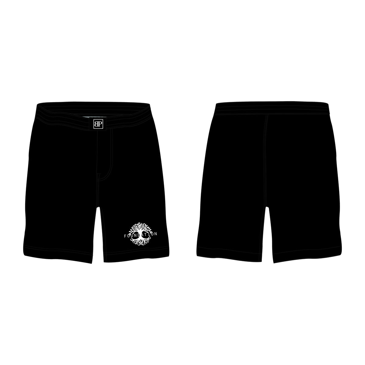Foundation Chicago All Black Custom Shorts #8005