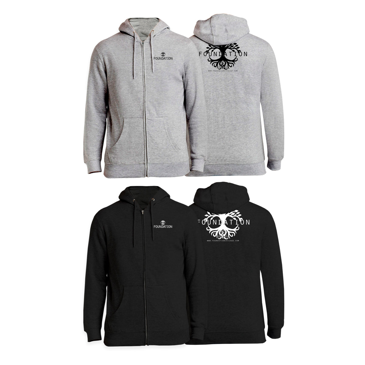 Foundation Chicago Academy Zip-Up Hoodie #8005 A