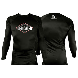 Dedicated Jiu Jitsu All Black Rash Guards Long Sleeves #8006 B