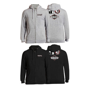 Dedicated Jiu Jitsu Academy Zip-Up Hoodies #8006 B