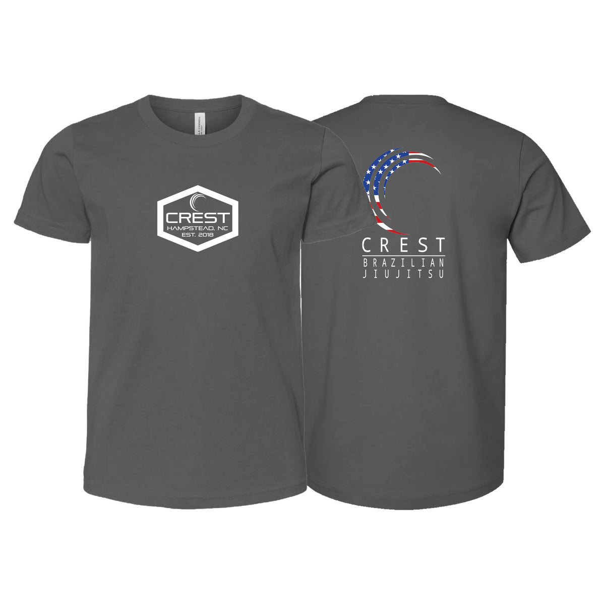 Crest Brazilian Jiu Jitsu Academy Kids Shirts #8008 A