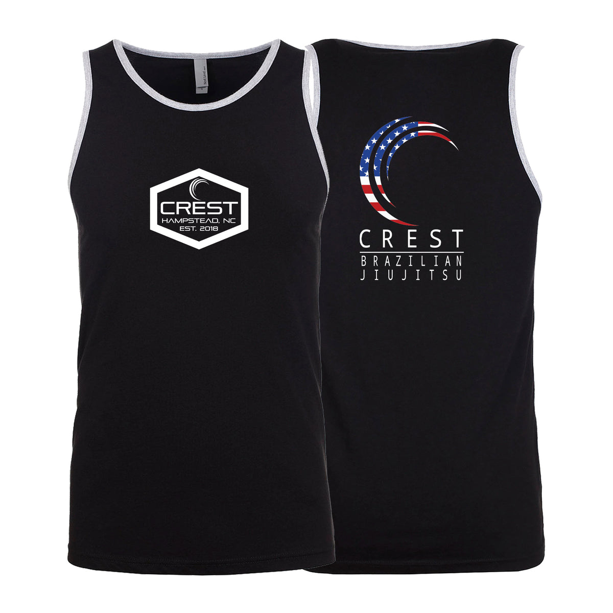 Crest Brazilian Jiu Jitsu Next Level Tank Tops #8008 A