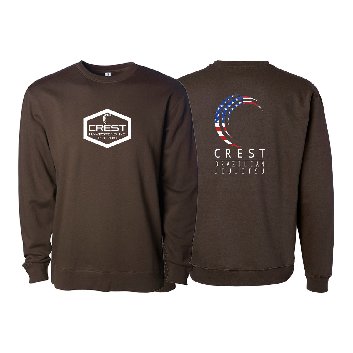 Crest Brazilian Jiu Jitsu Academy Crewneck Sweatshirt #8008 A