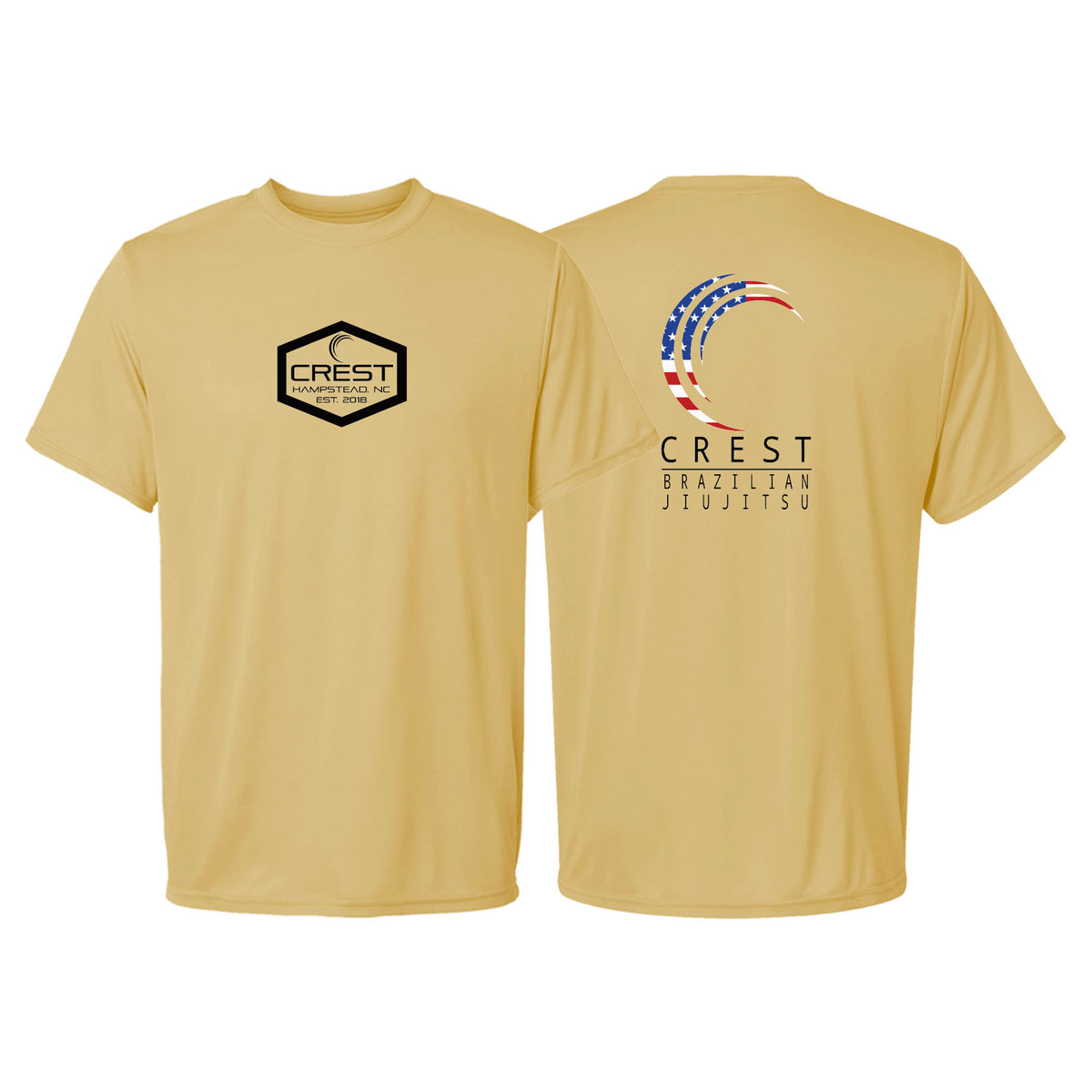 Crest Brazilian Jiu Jitsu Academy Dry Fit Shirts #8008 A