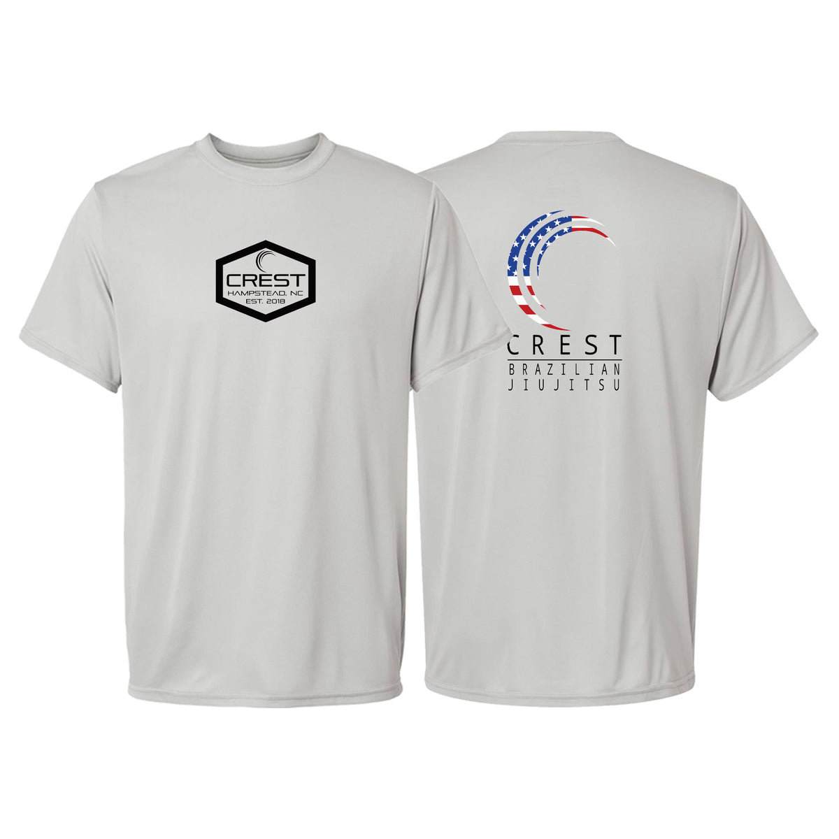 Crest Brazilian Jiu Jitsu Academy Dry Fit Shirts #8008 A
