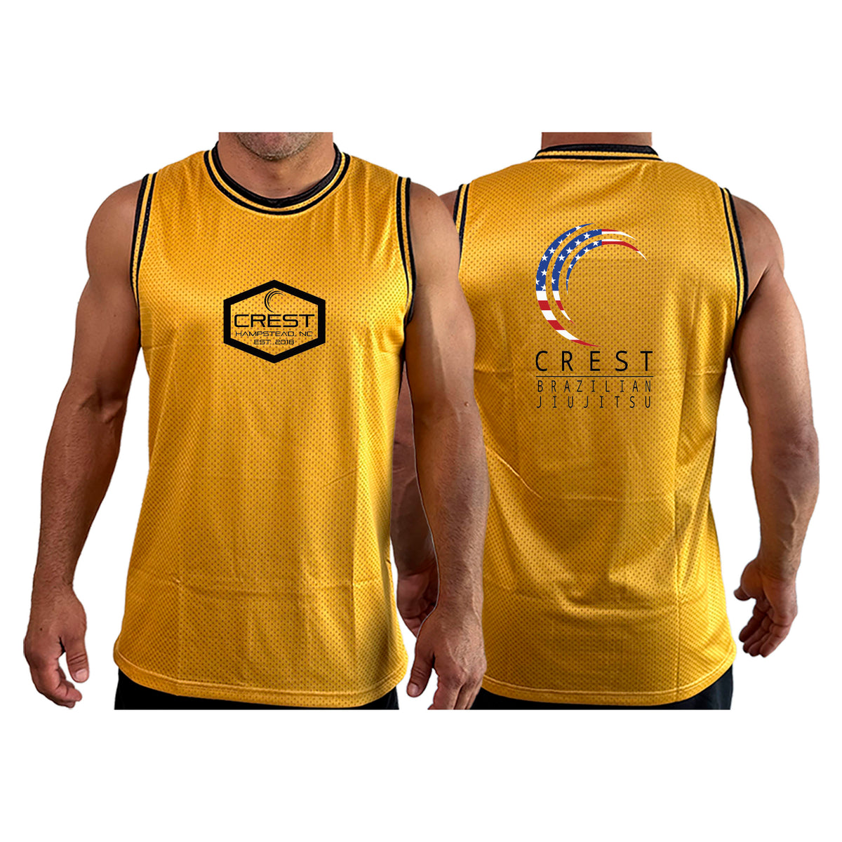 Crest Brazilian Jiu Jitsu Academy Basketball Jerseys #8008 A
