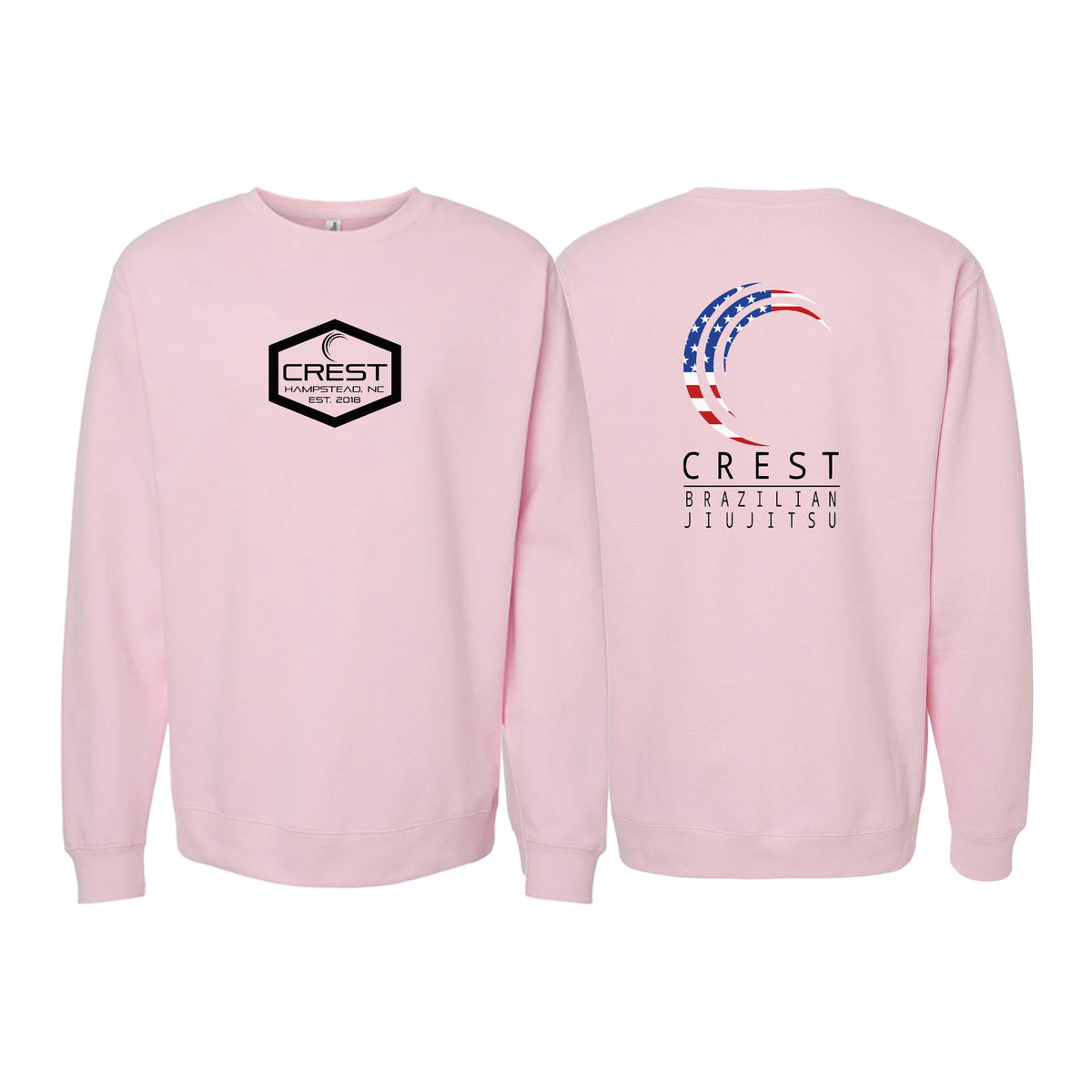 Crest Brazilian Jiu Jitsu Academy Crewneck Sweatshirt #8008 A
