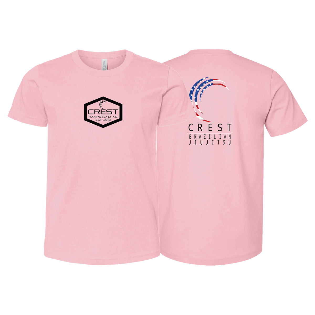 Crest Brazilian Jiu Jitsu Academy Kids Shirts #8008 A