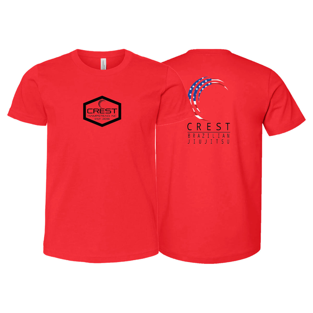 Crest Brazilian Jiu Jitsu Academy Kids Shirts #8008 A