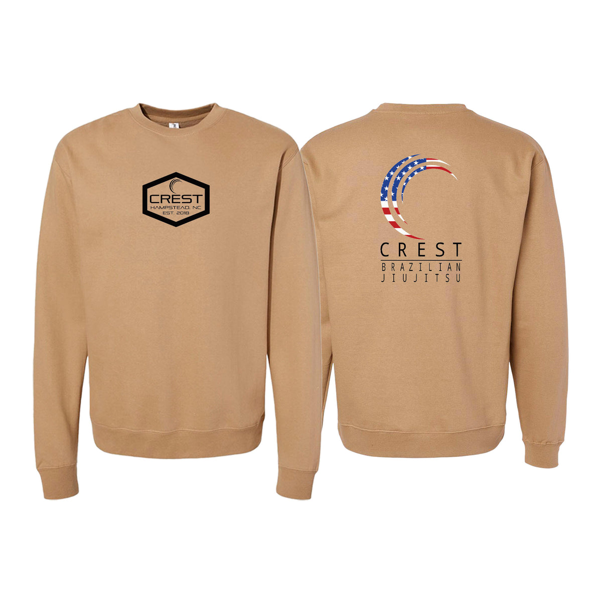 Crest Brazilian Jiu Jitsu Academy Crewneck Sweatshirt #8008 A