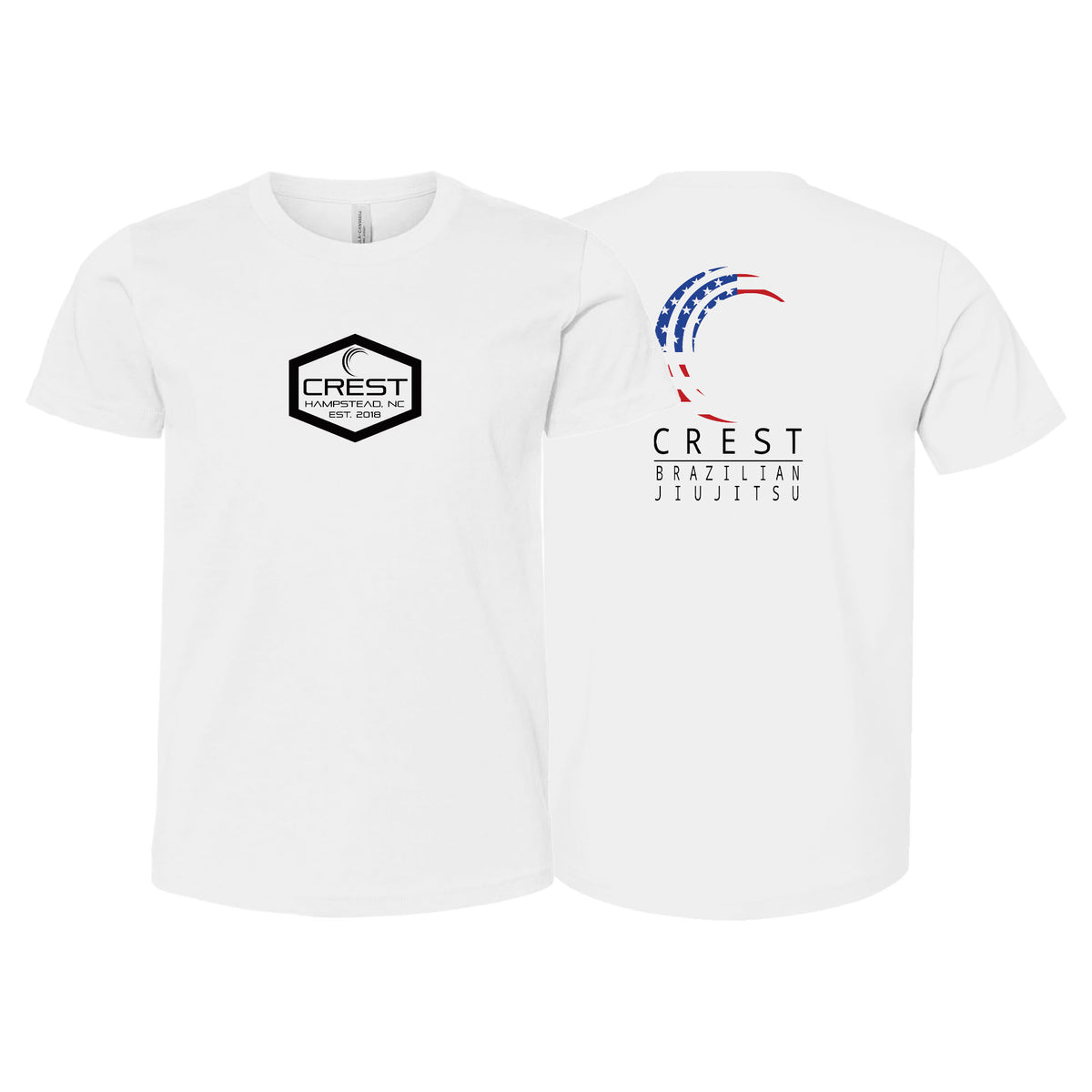 Crest Brazilian Jiu Jitsu Academy Kids Shirts #8008 A