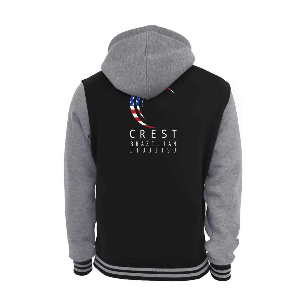 Crest Brazilian Jiu Jitsu Academy Varsity Zip-Up Hoodies #8008 A