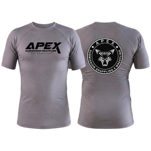 American Top Team Ashburn Gray Custom Rash Guards Short Sleeve #8010
