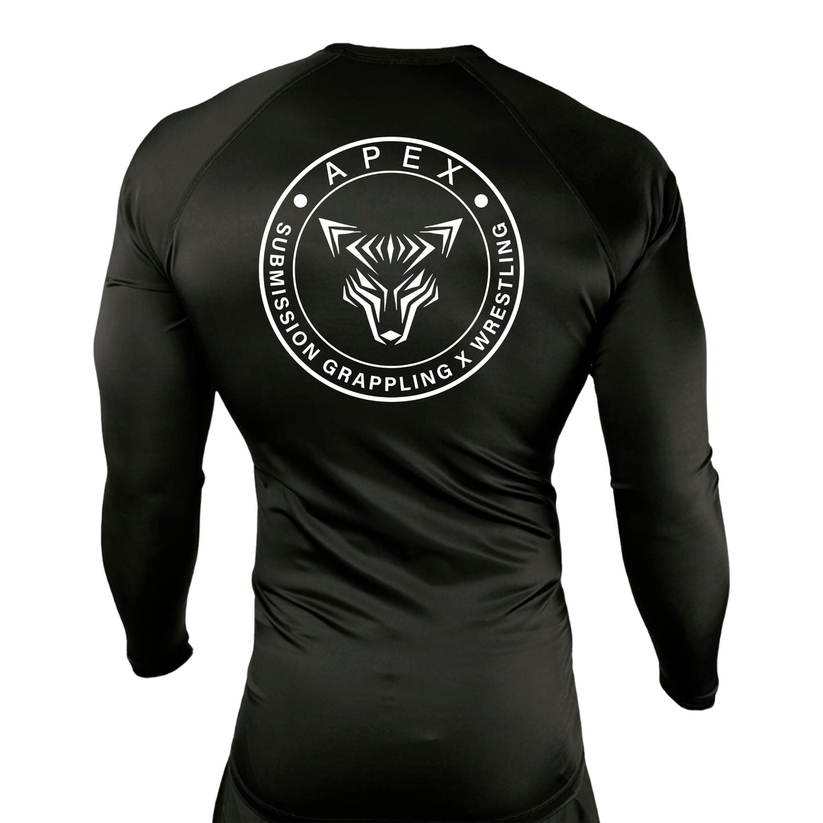 American Top Team Ashburn All Black Custom Rash Guards Long Sleeves #8010