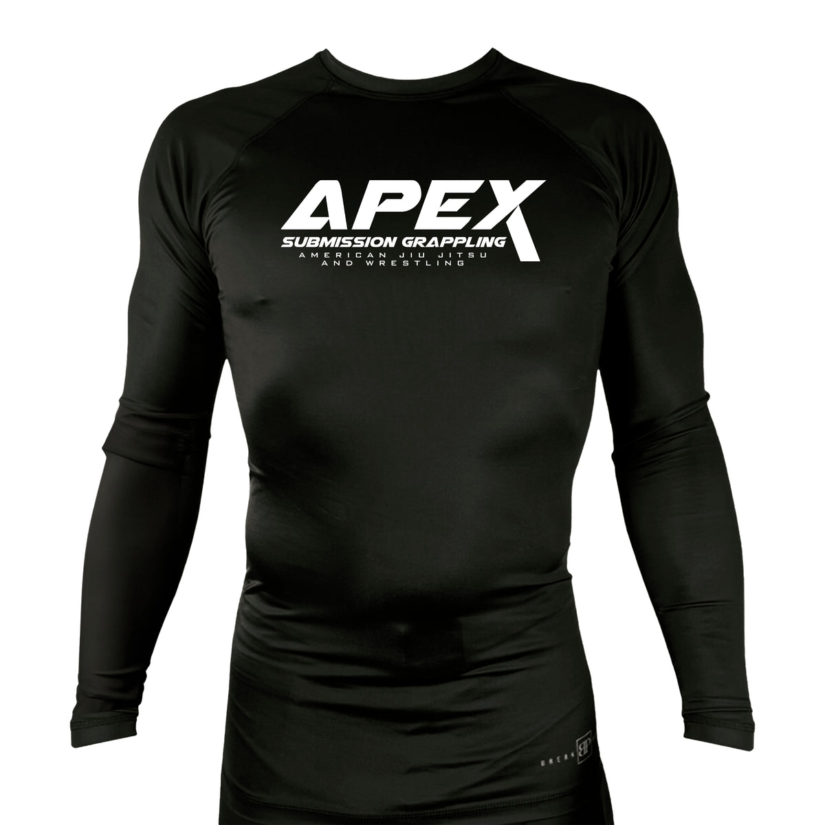 American Top Team Ashburn All Black Custom Rash Guards Long Sleeves #8010
