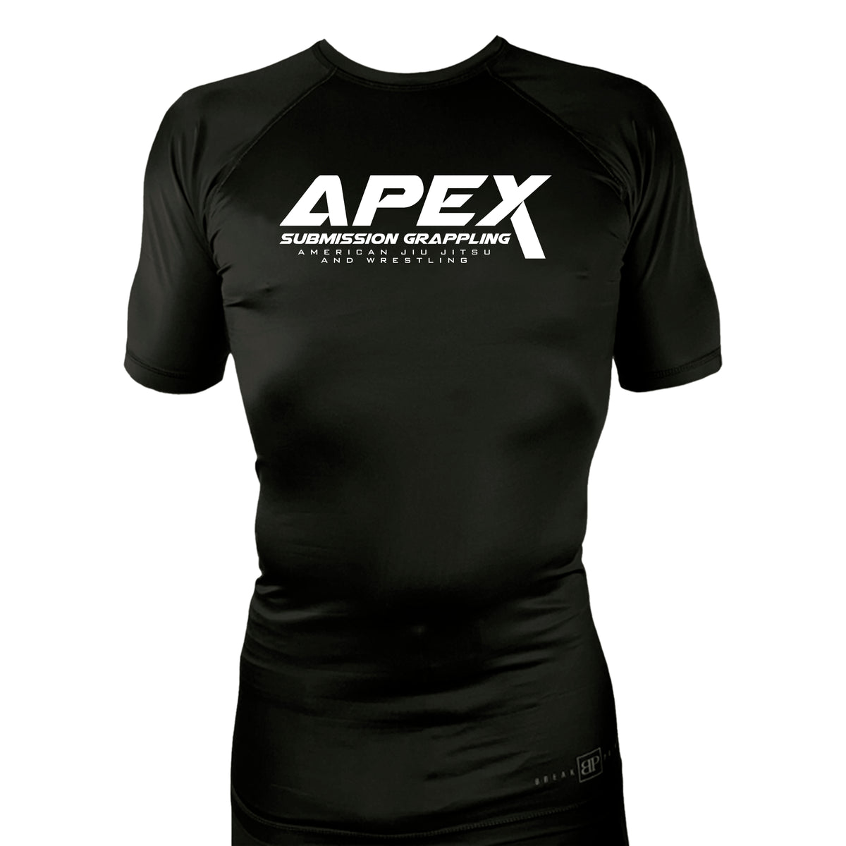 American Top Team Ashburn All Black Custom Rash Guards Short Sleeves #8010