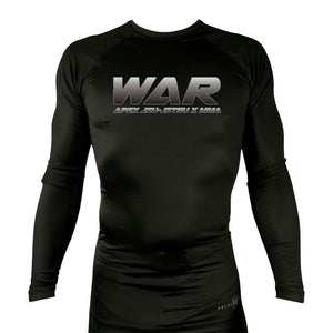 American Top Team Ashburn All Black Custom Rash Guards Long Sleeves #8010 C