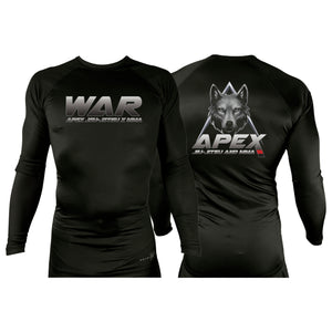 American Top Team Ashburn All Black Custom Rash Guards Long Sleeves #8010 C