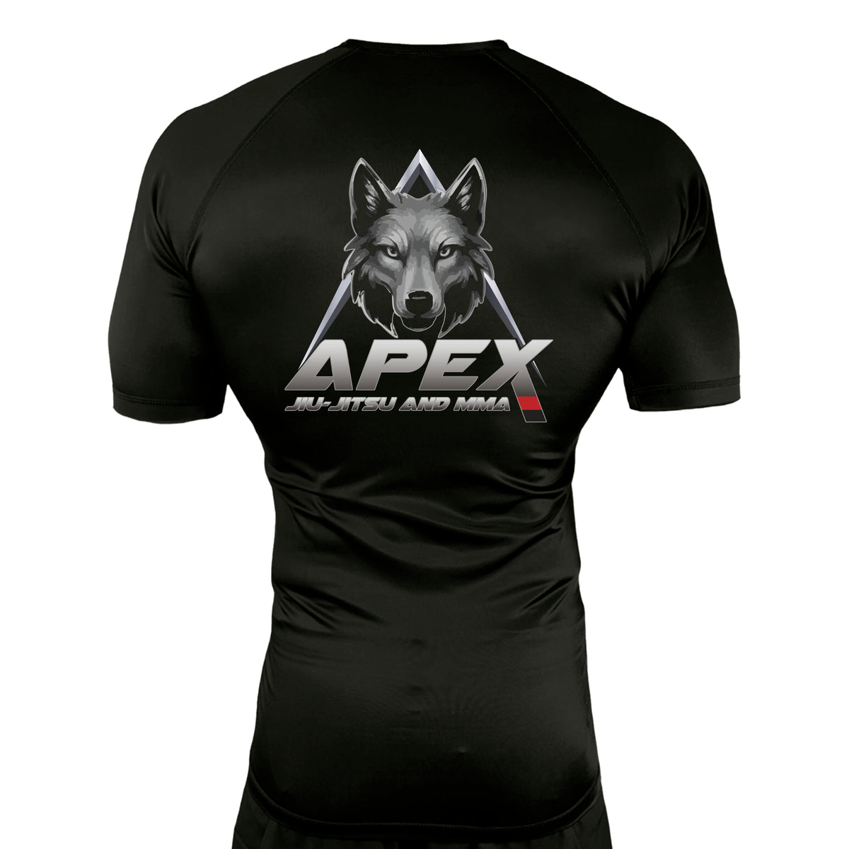 American Top Team Ashburn All Black Custom Rash Guards Short Sleeves #8010 C