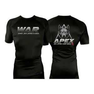 American Top Team Ashburn All Black Custom Rash Guards Short Sleeves #8010 C