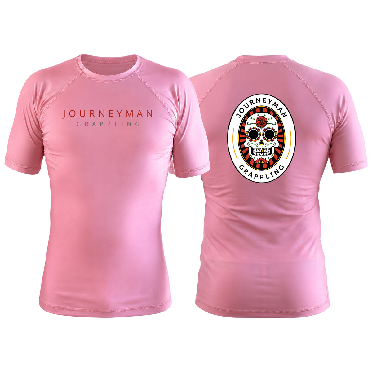 Journeyman Grappling Pink Custom Rash Guards Short Sleeve #8011 A