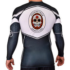 Journeyman Grappling Academy Rash Guards Black/White #8011 A