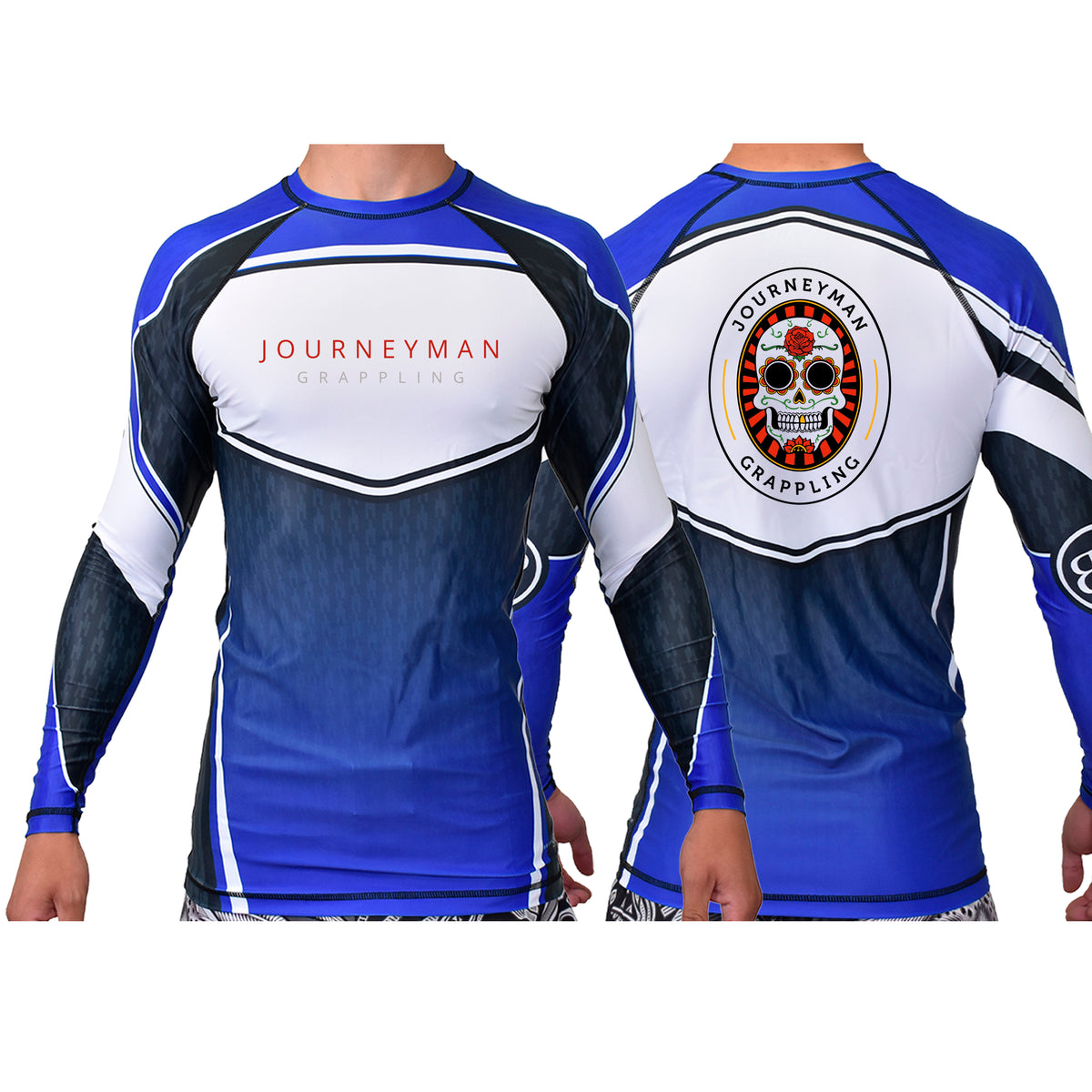 Journeyman Grappling Academy Ranked Long Sleeve Rash Guards #8011 A