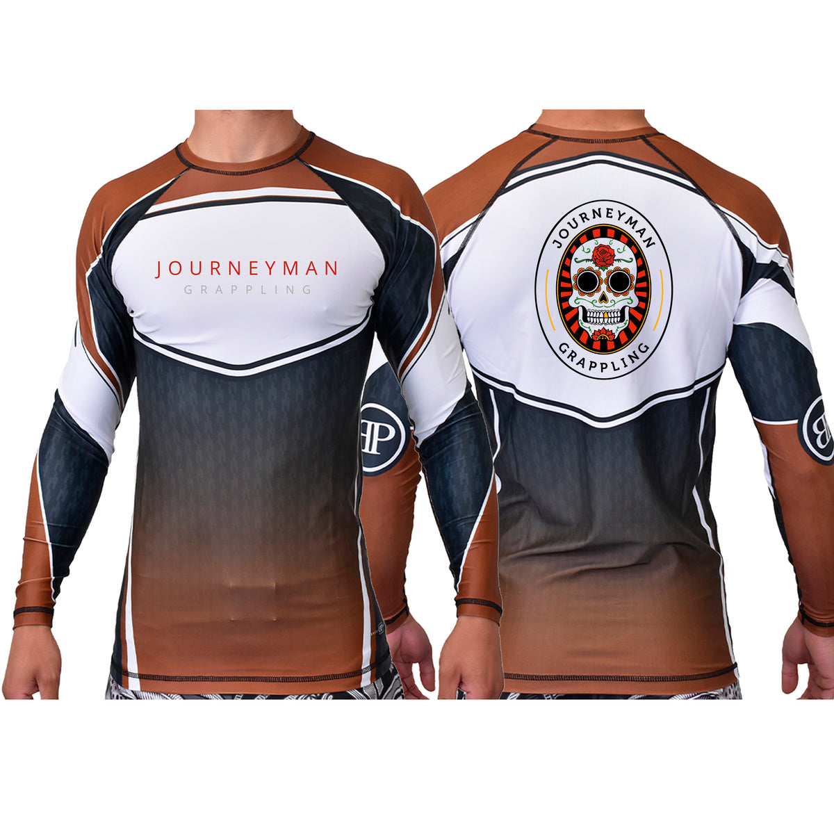 Journeyman Grappling Academy Ranked Long Sleeve Rash Guards #8011 A