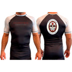 Journeyman Grappling All Black Ranked Short Sleeve Rash Guards #8011 A
