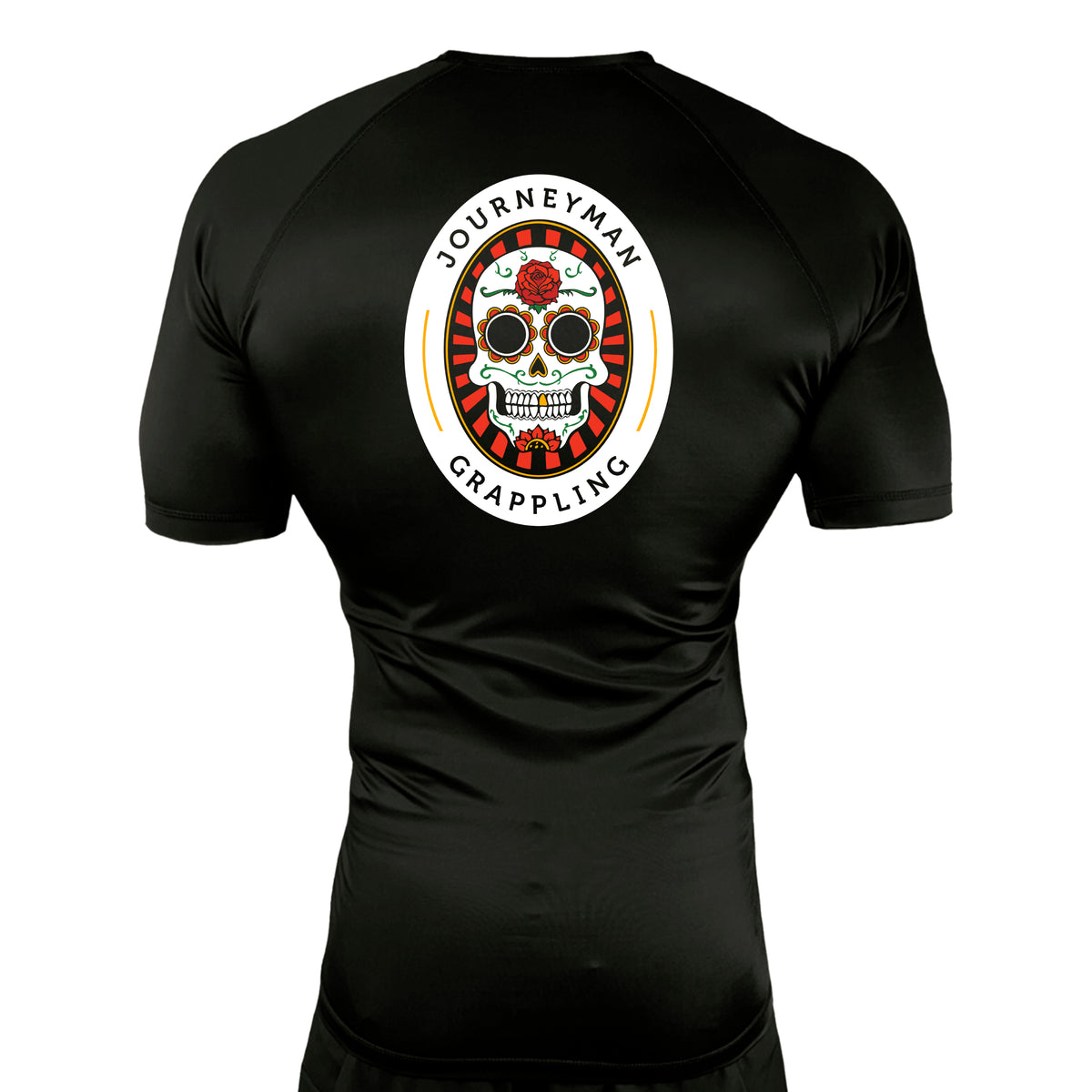 Journeyman Grappling All Black Custom Rash Guards Short Sleeves #8011 A