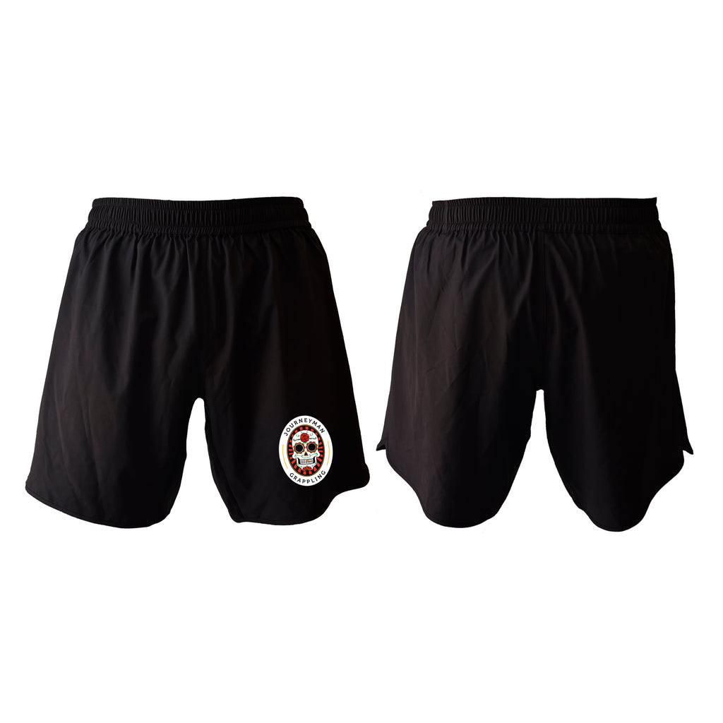 Journeyman Grappling All Black Custom Shorts 2.0 #8011 A