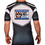 Journeyman Grappling Academy Rash Guards Black/White #8011 E