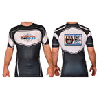 Journeyman Grappling Academy Rash Guards Black/White #8011 E