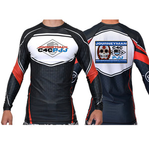 Journeyman Grappling Academy Ranked Long Sleeve Rash Guards #8011 E