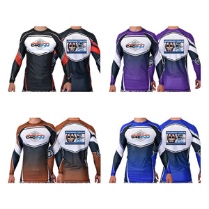 Journeyman Grappling Academy Ranked Long Sleeve Rash Guards #8011 E