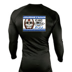 Journeyman Grappling All Black Custom Rash Guards Long Sleeves #8011 E