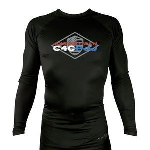 Journeyman Grappling All Black Custom Rash Guards Long Sleeves #8011 E