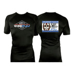 Journeyman Grappling All Black Custom Rash Guards Short Sleeves #8011 E