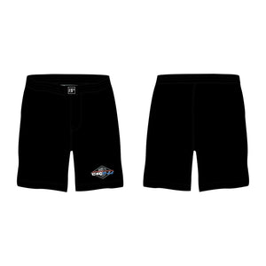 Journeyman Grappling All Black Custom Shorts #8011 E
