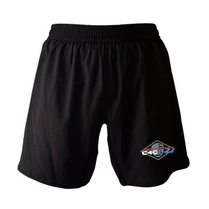 Journeyman Grappling All Black Custom Shorts 2.0 #8011 E