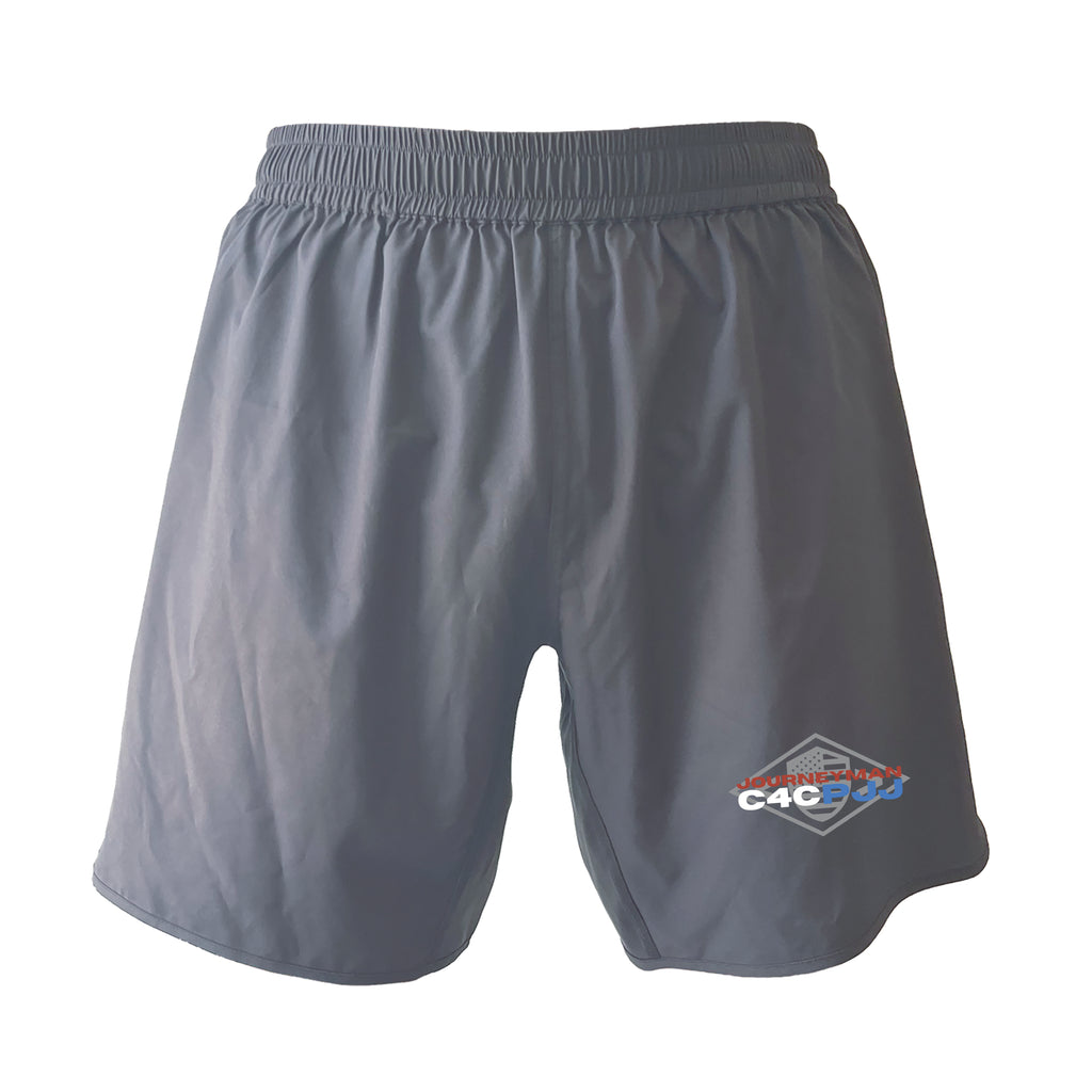 Journeyman Grappling Custom Grey Shorts 2.0 #8011 E