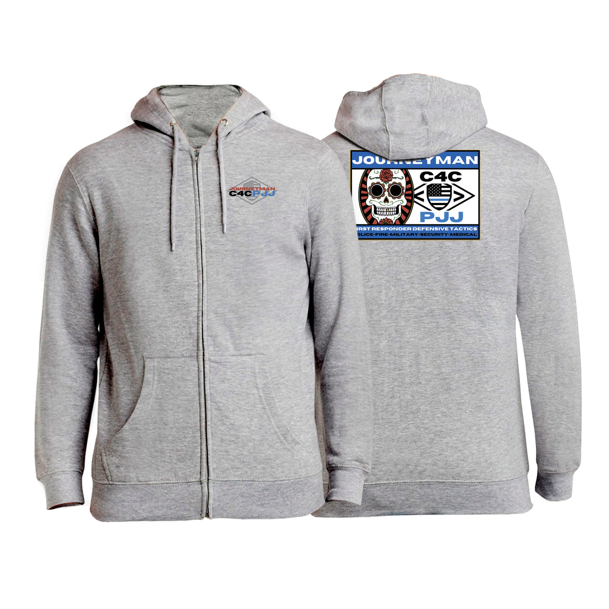 Journeyman Grappling Academy Zip-Up Hoodies #8011 F