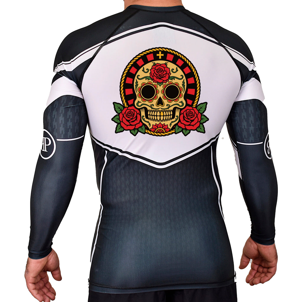 Journeyman Grappling Academy Rash Guards Black/White #8011 G