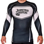 Journeyman Grappling Academy Rash Guards Black/White #8011 G